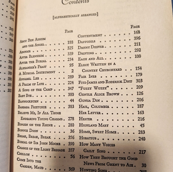 Vintage "Treasury of Poems" book - Picture 5 of 9